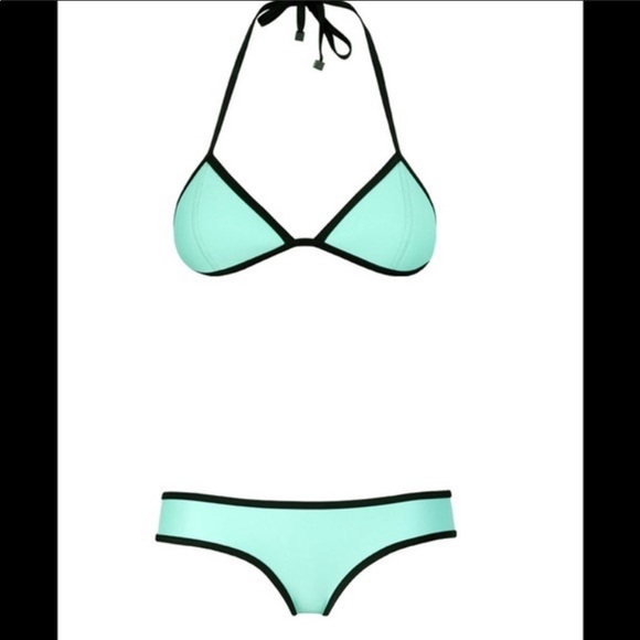 TRIANGL bikini black and teal - Picture 2 of 2